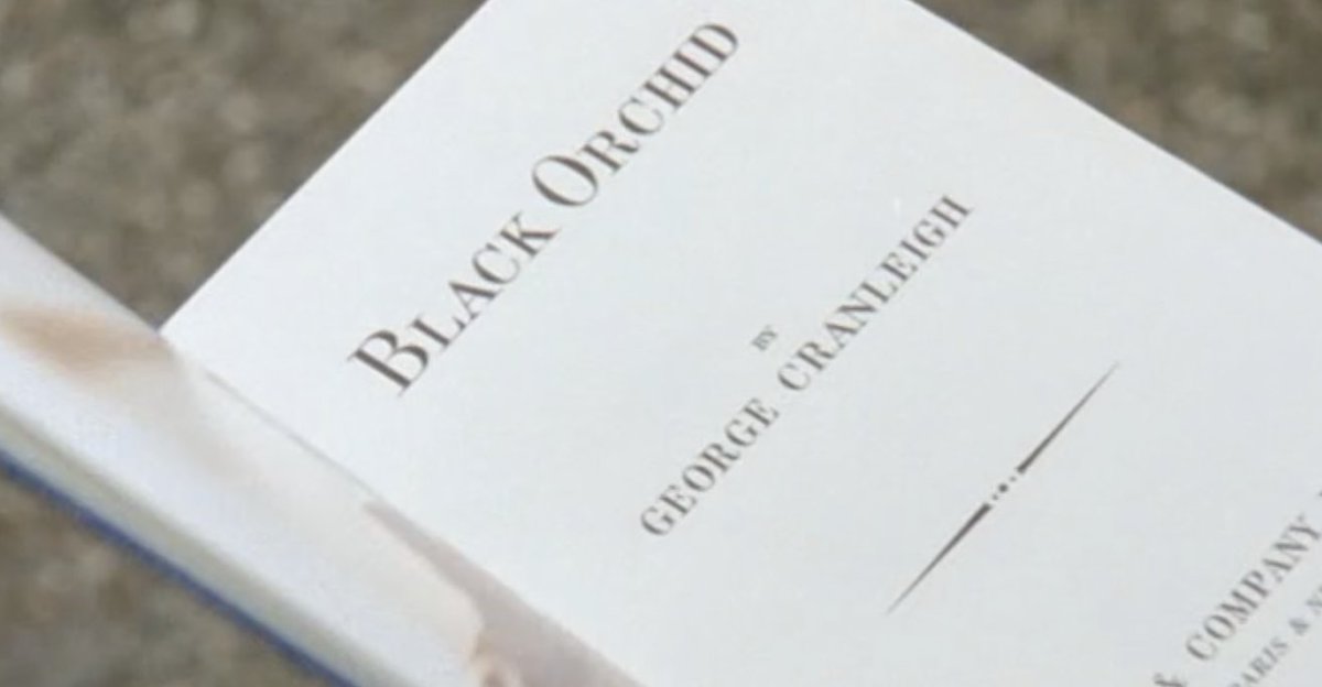 Black Orchid was published in 1925

fiction becoming reality.. 
maybe Cranleigh's adventures didn't really happen until he'd written them dow- 
WHAT AM I SAYING?