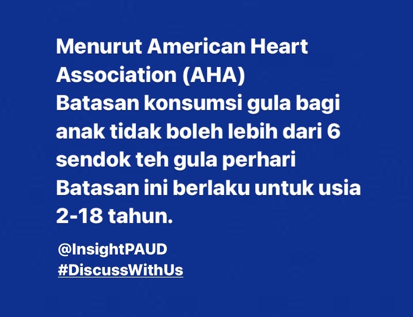 InsightPAUD's tweet photo. Konsumsi gula bagi anak. Sugar Rush? Obesitas? Karies Gigi? diabetes
Kali ini minsight mau bahas terkait konsumsi gula bagi anak nih. Kalian termasuk orang yang suka manis juga ngga sih?
#InsightPAUD
#DiscussWithUs https://t.co/mcklymkVnv