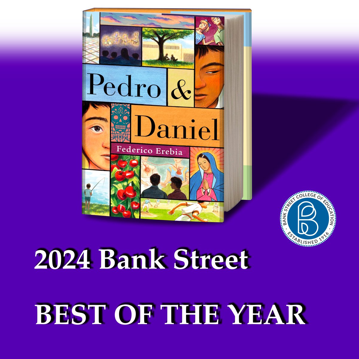 The 2024 Bank Street BEST BOOKS OF THE YEAR include

PEDRO & DANIEL

#PedroAndDaniel #PedroWithoutDaniel @bankstreetedu @BankStreetLib @FedericoErebia #BookTwitter #LibraryTwitter #TeacherTwitter