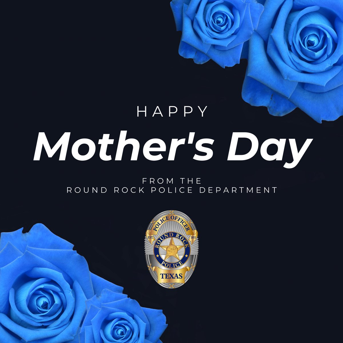 Round Rock Police (@roundrockpolice) on Twitter photo Happy Mother's Day to all the amazing moms and mother figures! Wishing you a day filled with love and appreciation.💐
We also extend a special thank you to all the law enforcement mothers who selflessly serve and protect their communities while raising their families. Your Happy Mother's Day to all the amazing moms and mother figures! Wishing you a day filled with love and appreciation.💐
We also extend a special thank you to all the law enforcement mothers who selflessly serve and protect their communities while raising their families. Your