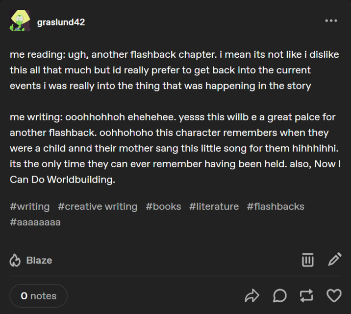 How often do your books include flashbacks?

#writingq #writerq #WritingCommunity #WIP #Writer #writerscommunity #writerslife #funny #amwriting #humor #WritingLife #AuthorsOfTwitter #authorscommunity #authorlife