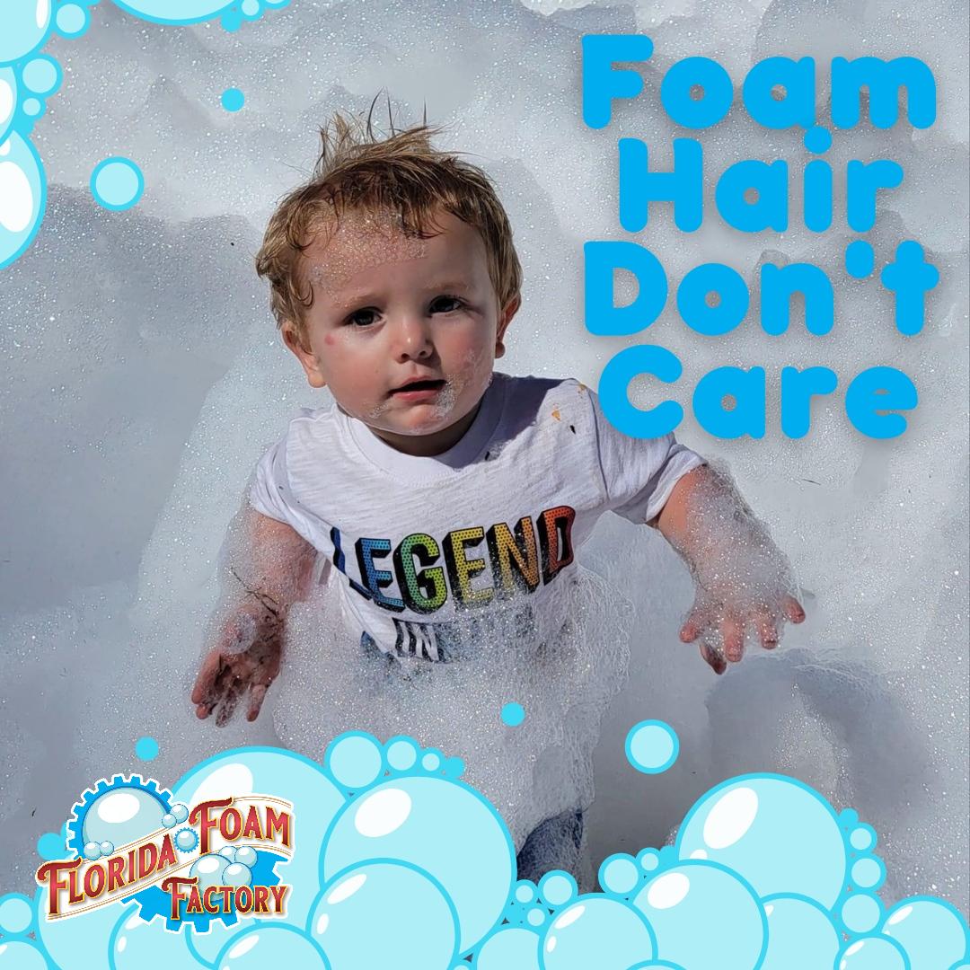 Fun, foamy, fabulous hair 🫧 #FoamHairDontCare #RockTheFizz #FoamStyle 🤩