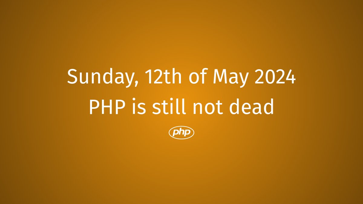 PHP still not dead #php #PHPUpdates #PHPPostMortem #PHPExit #RIPPHP #PHPPhoenix #WebDevelopment #PHPCode #PHPCareer #PHPCommunityGrowth