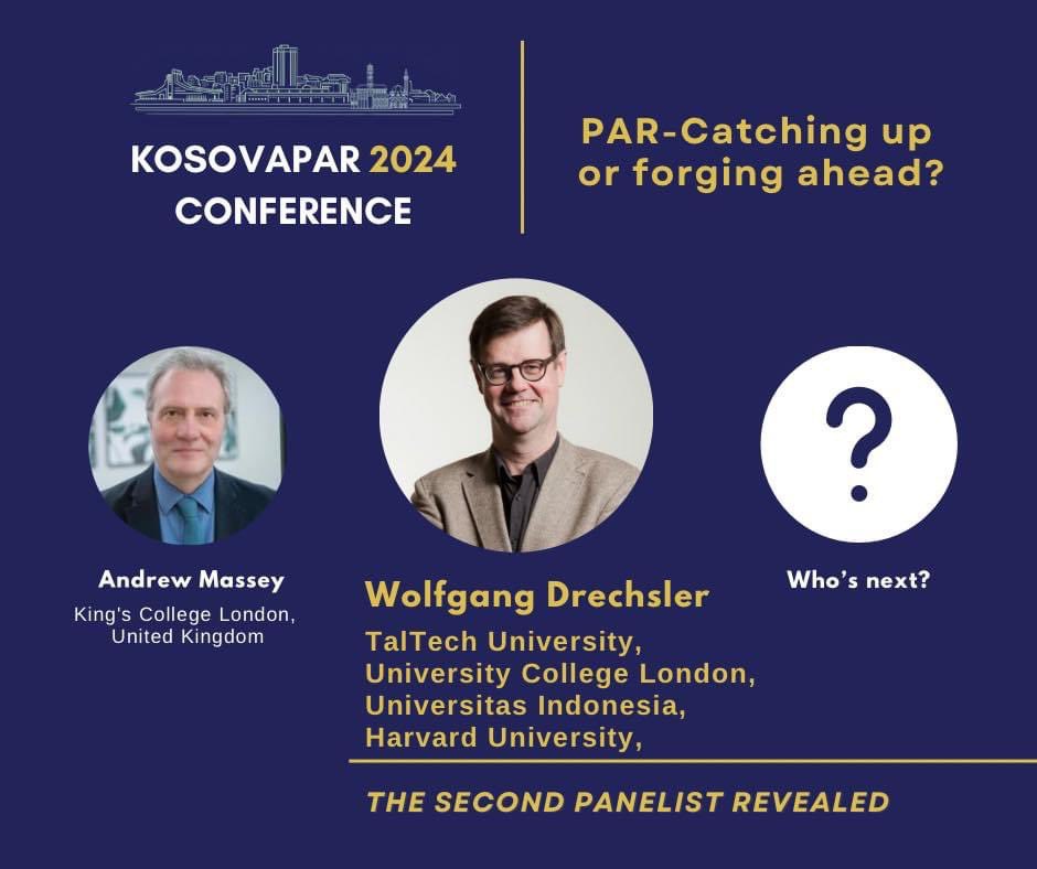 #KosovaPAR2024 will take place on 25-27 September After our keynote speaker, we know @wjmd will be with us. Soon we will announce our next speaker, who will be in Prishtina🇽🇰, but will you be there? It is not too late to submit your panel and join us par.rks-gov.net