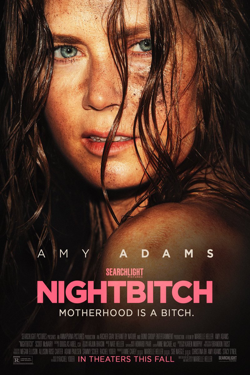 2024 COM CERTEZA ✨ O primeiro pôster de ‘NIGHTBITCH’ estrelado por Amy Adams. O thriller segue uma mulher que está convencida de que está se transformando em um cachorro.
