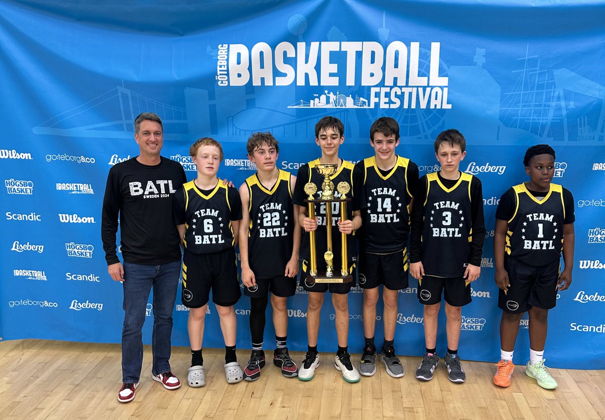 batl_nc's tweet photo. Big cheers to our unstoppable BATL GOLD team! 🏆 They conquered the Goteborg Basketball Festival 14U Slutspel B, bringing home the CHAMPIONSHIP! 🌟

We Got Better In Sweden. 🇸🇪
Tack!

Here's to more victories and memories ahead! https://t.co/vPBxKWKRka