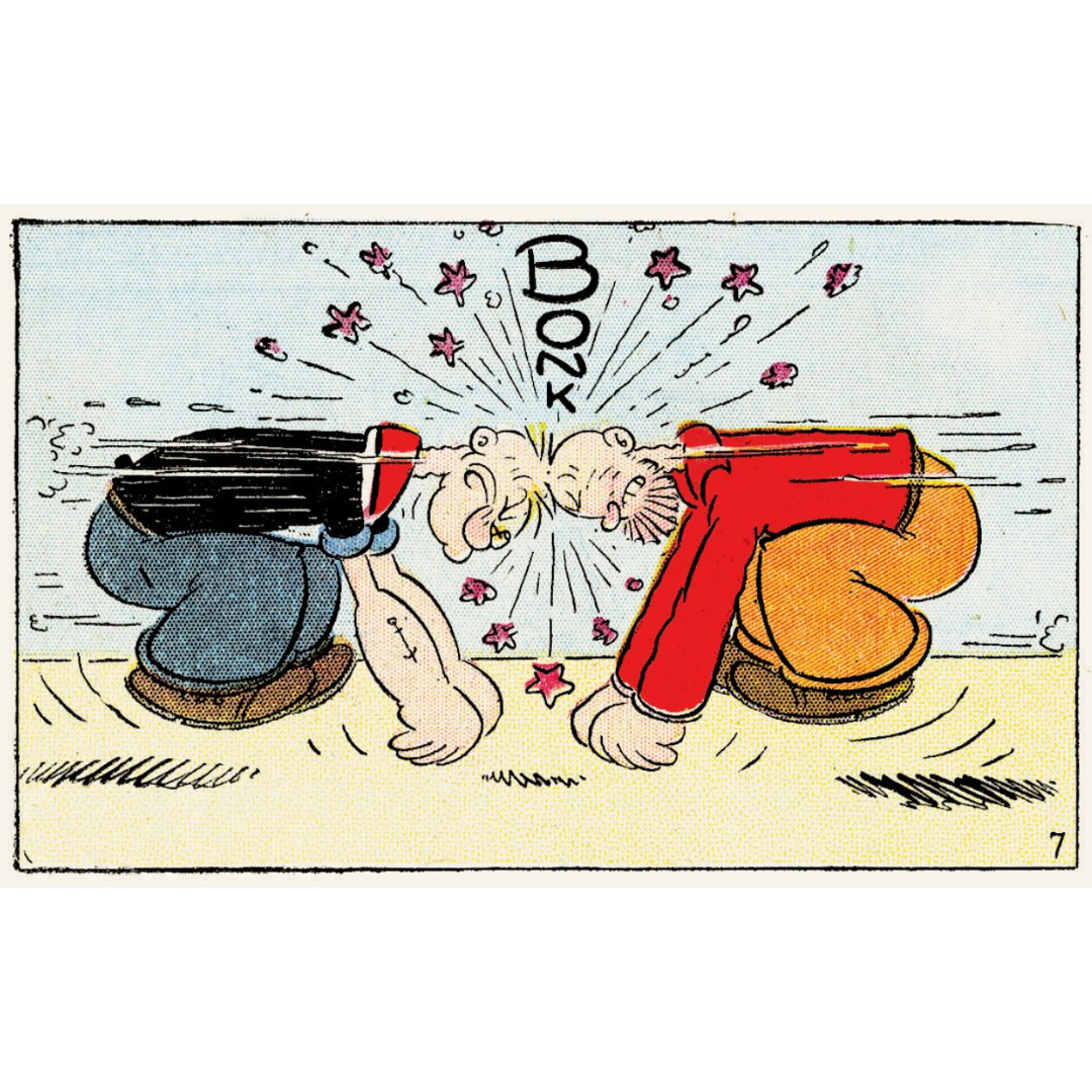 Bonk! (Art from Popeye Volume 1: Olive Oyl & Her Sweety by E.C. Segar) ow.ly/1TEv50Rvb5H