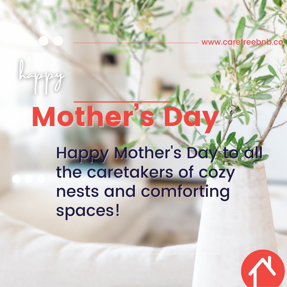 Remember, managing BNBs is like parenting: a blend of love, patience, and a dash of spontaneity. Cheers to making every stay a home away from home! 

#CarefreeBNB #HappyMothersDay #HostsWithTheMosts #MemorableMoments #CozyComfort #ConvenientLocation #TravelGoals #StaycationIdeas