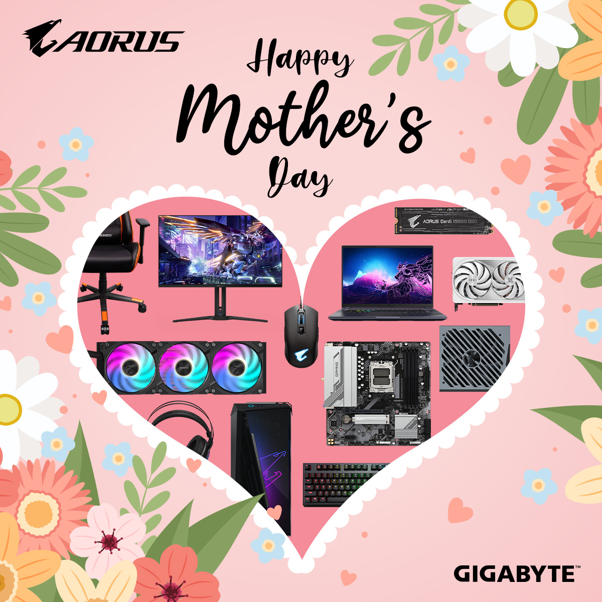 From all of us here at AORUS_NA / GIGABYTE, Happy Mother's Day! Join us in celebrating by sharing your favorite memory with your mom.  🧡🌻❤️

#AORUSNA #GIGABYTE #MothersDay #MomAndMe #CherishMoments #MomsAreTheBest #ThankYouMom #MothersDay2024