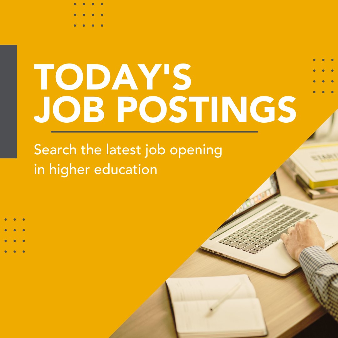 Thinking about taking that next step in your career? Start the week by searching the latest opportunities in higher ed! 🔎 hejobs.co/3aK9nBR #highered #higheredjobs #career #jobsearch #education #administration #faculty #executive #work