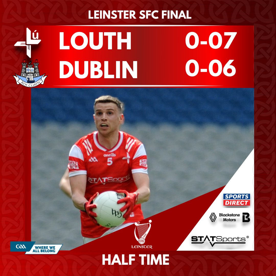 Half Time. We lead by one @statsports l @OfficialBSM_1 l @SportsDirectUK