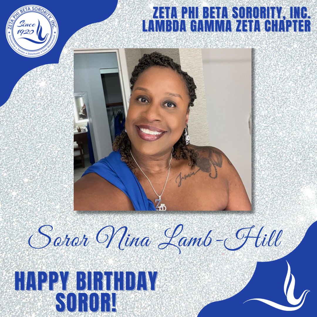 Please join us in wishing our Soror a very Happy Birthday! 
#LGZHoCo #ZetaPhiBeta #ZPhiBMD #sisterlylove #birthdayblessings