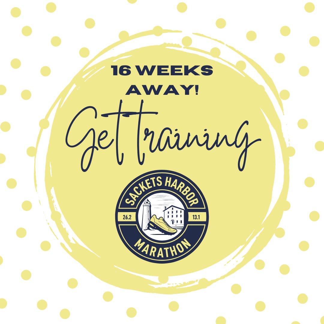 16 week training plans.....start today!!!

The Sackets Harbor Marathon & Half Marathon is 16 weeks away!

Now is the time to start! Run smart. Have fun. Enjoy the training!!!

#sacketsharbormarathon #sacketsharborhalfmarathon #training #letsgo #signup