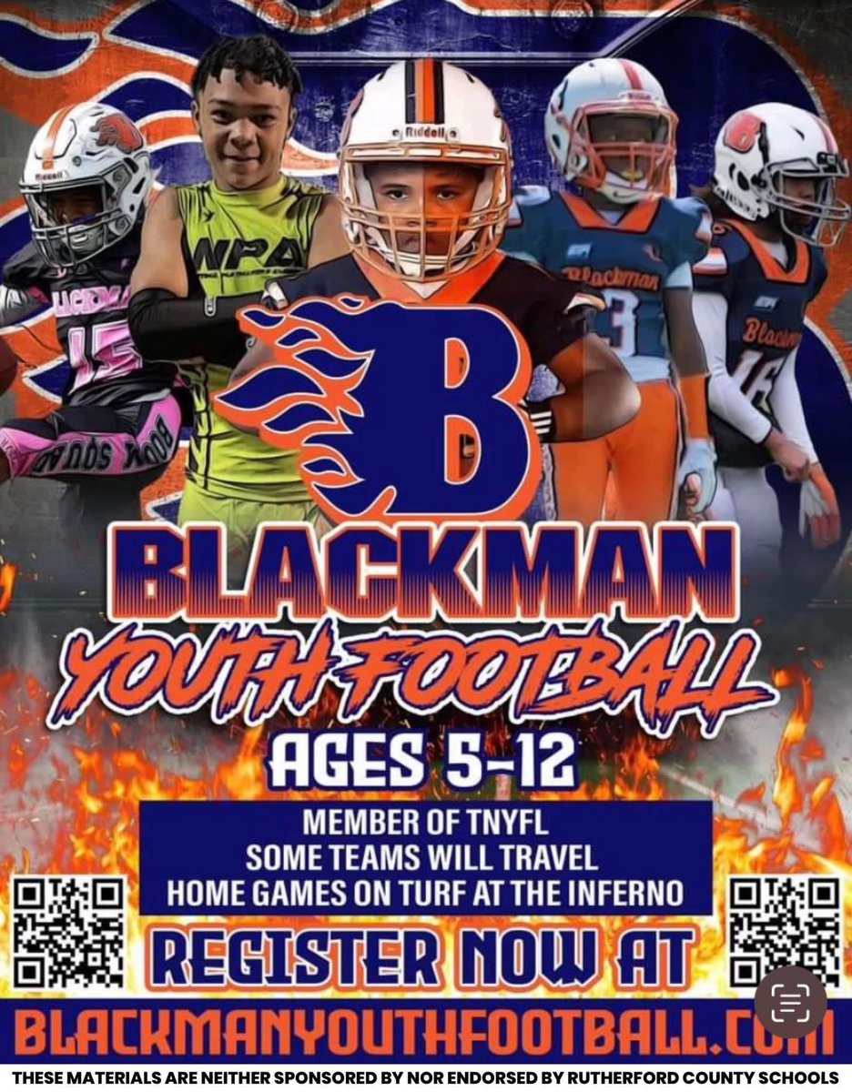 Blackman Youth Football and Cheer (@blazeyouthfball) on Twitter photo 