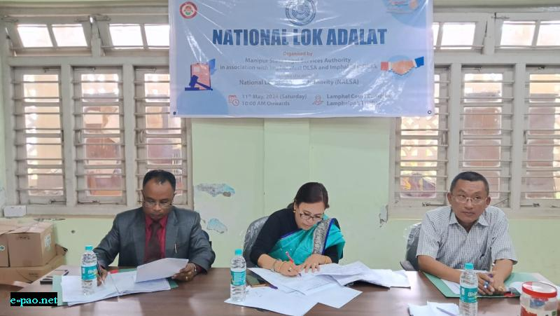 Second National Lok Adalat at High Court of Manipur - 11th May 2024 : Manipur State Legal Services Authority (MASLSA) - Read full @ bit.ly/3UVrF7S