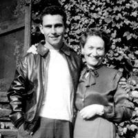 Rod Serling with his mom Esther Cooper Serling #HappyMothersDay