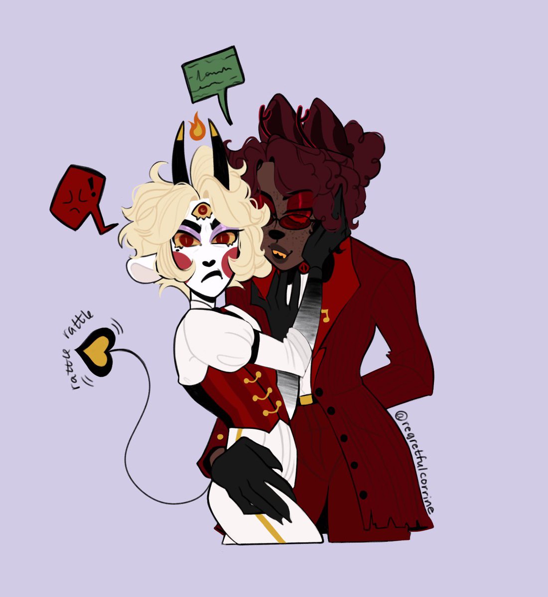 Better watch urself. Alastor is gonna snitch on u to his attack chihuahua 🐶

#radioapple #HazbinHotel #HazbinHotelAlastor #HazbinHotelLucifer