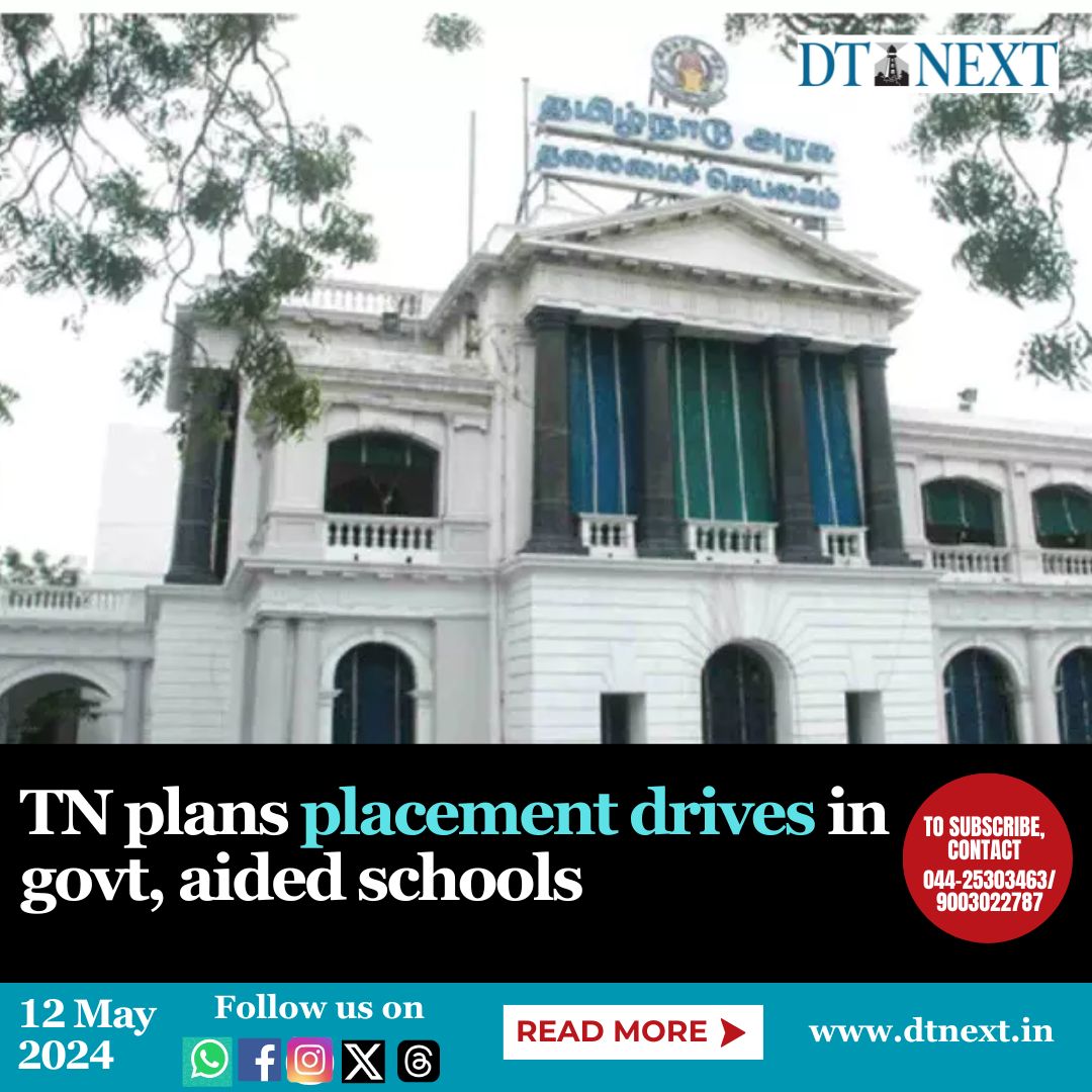 (Part 1/2) With the academic year for Higher Educational Institutions (HEIs) ending, the Tamil Nadu government will soon commence a State-wide placement drive for UG and PG students of the government and aided colleges along the lines of private institutions. 🖊️ @rsathya007