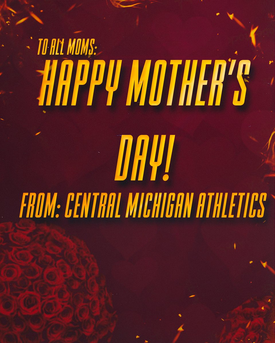 Wishing a happy Mother's Day to all moms that have an impact on CMU Athletics! Fans, employees, athlete moms, coaches & everyone in between, enjoy this special day 💟🌸 #FireUpChips🔥⬆️