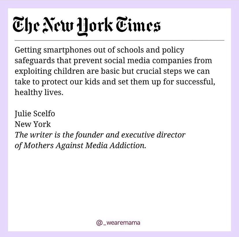 Questioning the links between screen addiction and the youth mental health crisis is missing the forest for the trees writes our founder @JulieScelfo in reply to recent @nytimes story by @dwallacewells.