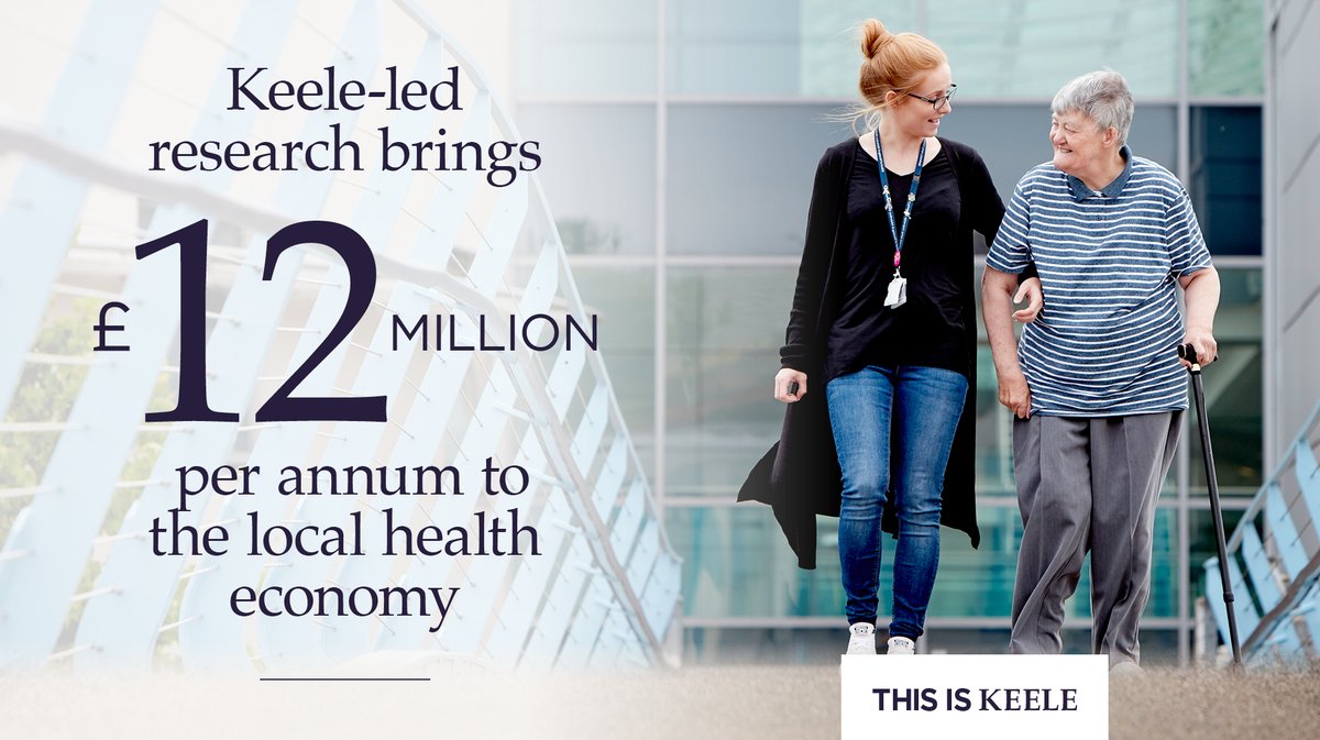 Keele is proud to play a leading role in improving healthcare across the region every day 🩺 Three-quarters of Keele-trained nurses stay local after graduating, and almost half of all our health-related graduates staying in the region 🔬