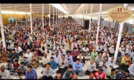 Ram Rahim Ji's disciples gathered to celebrate #SatsangBhandaraSalabatpura today. Their joy no new bounds .They enjoyed pious hymns, Spiritual sermons,did welfare works,danced at dhols,jaago etc.