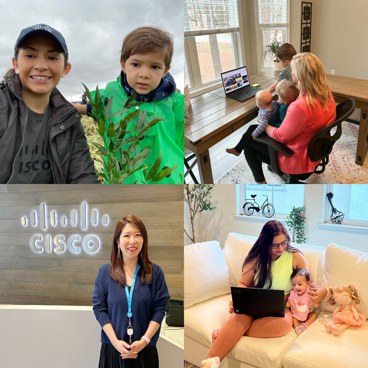 Happy Mother's Day to moms at Cisco and beyond! 🤱 'Working for a company that knows we have priorities outside of work and ENCOURAGES us to be our best selves in all facets of life, is the reason I am Cisco’s biggest fan.' – Strategy & Planning Manager Tarrah #WeAreCisco