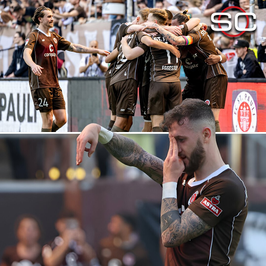 SC_ESPN's tweet image. 🇩🇪 ¡13 AÑOS DESPUÉS, ST. PAULI VUELVE A LA #BUNDESLIGA!

👏 A una fecha del final, aseguró el ascenso a la máxima categoría (la jugó por la última en la temporada 2010/11)

📍 Es de la ciudad de Hamburgo y en 3 días cumplirá 114 años de vida

ℹ️ Será su novena vez en Primera…