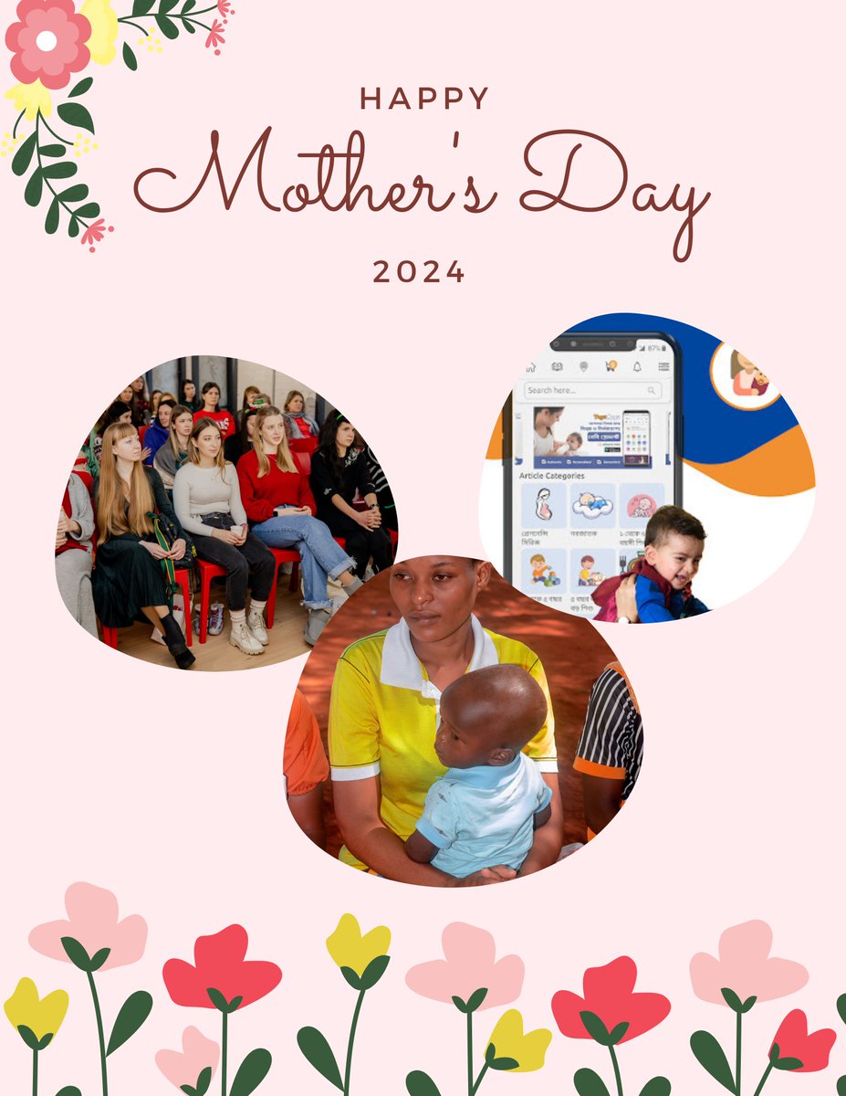 Happy #MothersDay! 💐 Today, we celebrate moms everywhere, & @UNFPA innovative initiatives like Young Mums Unite (Tanzania), Mom's Monday (Ukraine), & ToguMogu Parenting App (Bangladesh). These provide crucial support and resources for mothers worldwide. 🌺 #4HerPower Challenge