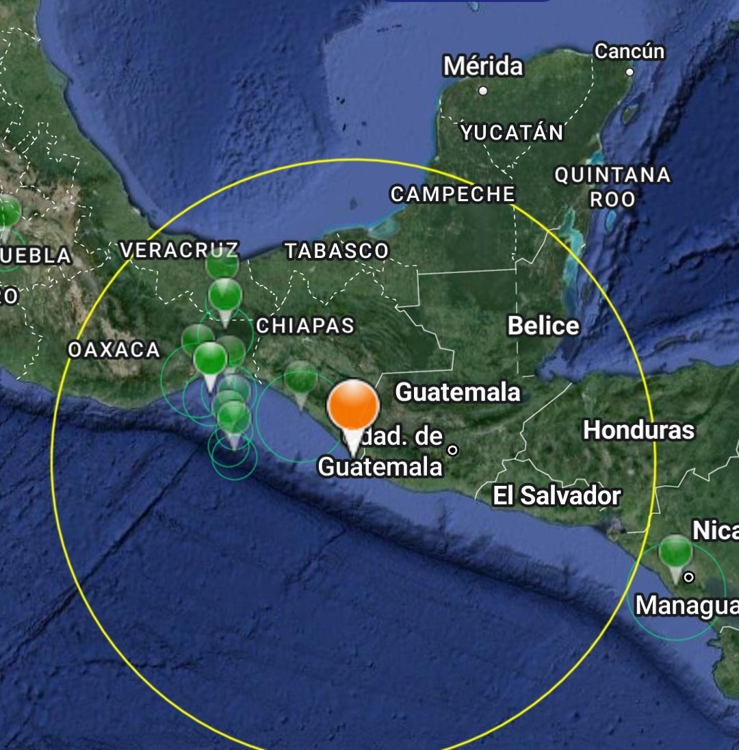 Esta mañana se registró un evento sísmico en las costas de #Chiapas, #Mexico

Se alcanzó a percibir en otros estados del país.

M6.4 
Offshore Chiapas, Mexico
Fecha 12-05-2024 
Hora 11:39:14 (UTC)
Lat: 14.45° [N]
Longi: 92.36° [W]
Pf 75.4 km