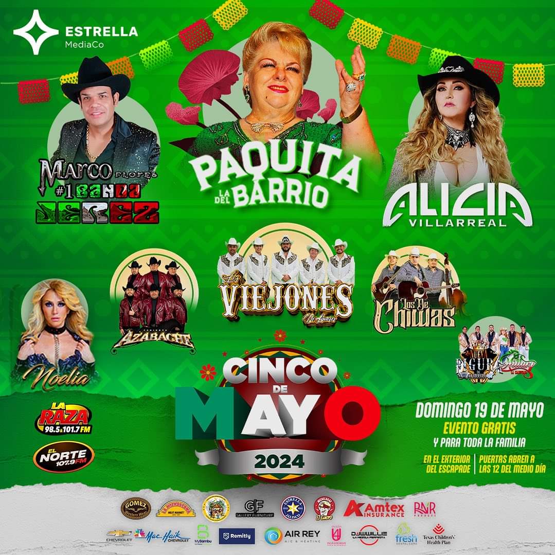 La raza Houston. <a href="/LaRazaHouston/">La Raza Houston</a>  <a href="/Escapade2001/">Escapade 2001</a>  El Norte @EsrellaTv Te Invitan este Próximo 19 de mayo Domingo <a href="/paquitaoficialb/">Paquita la del Barrio</a> <a href="/cpievents/">CPI Events</a>