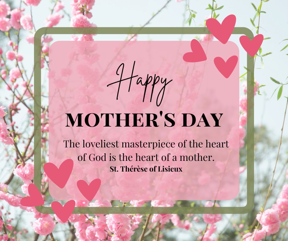 Happy Mother's Day to all the amazing mothers in our parish! 🌺Today, we celebrate the love, sacrifice, and unwavering strength that  you embody every single day. Your nurturing spirit, guidance, and  endless devotion shape not just your own families, but our entire  community.❤️