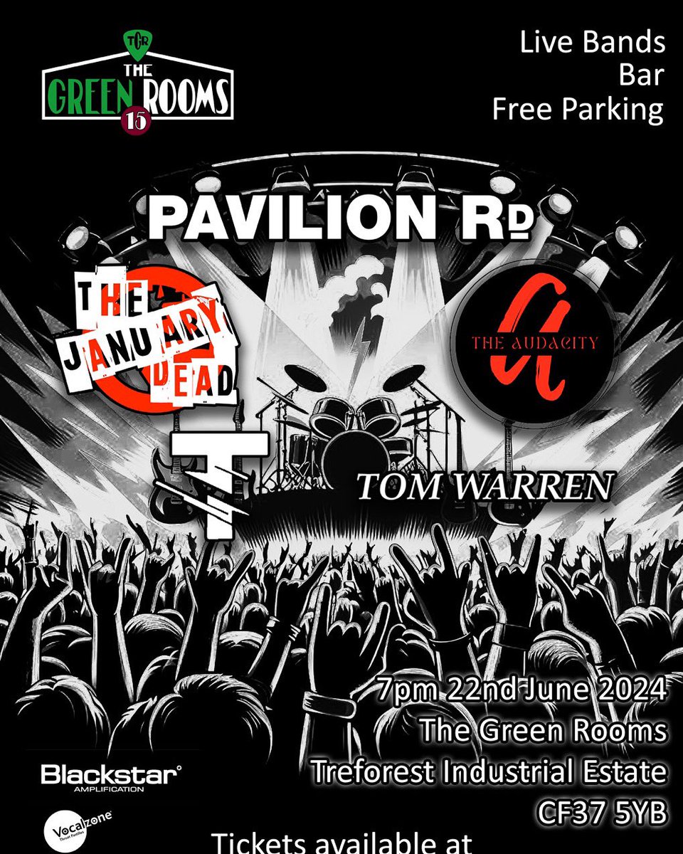 C’mon Feel The Noize <a href="/TheJanuaryDead/">The January Dead</a> out of the garage and heading for <a href="/TheGreenRooms/">Green Rooms</a>