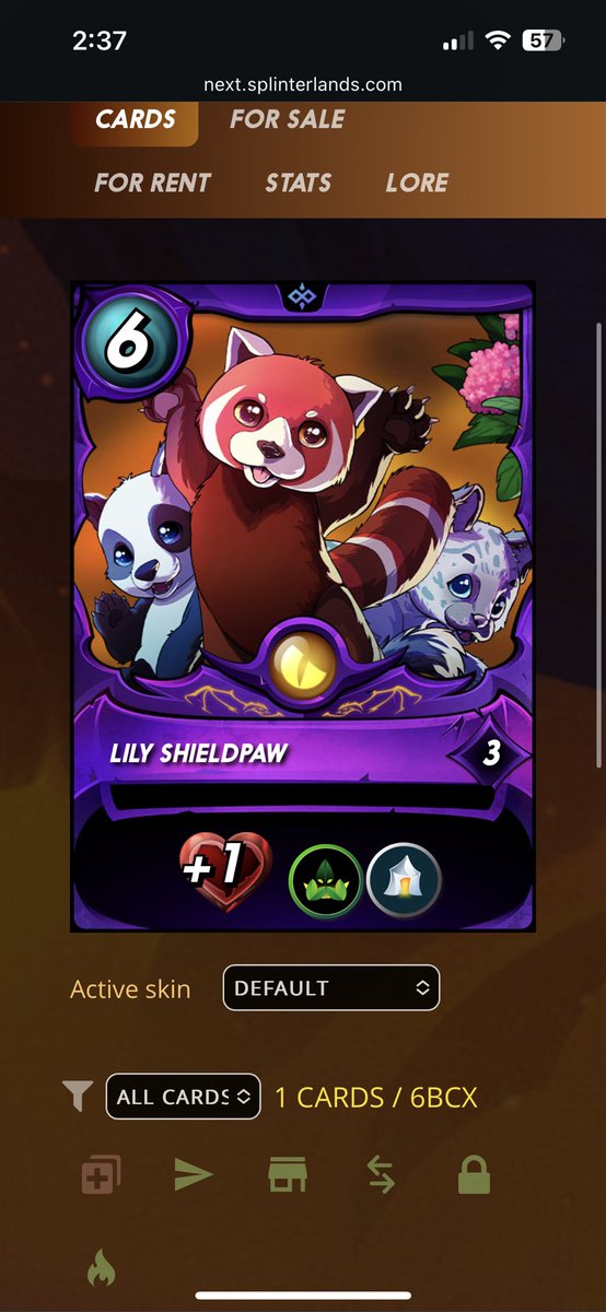 just picked up this beauty for silly cheap thanks guys #splinterlands #Web3 #Web3Gaming