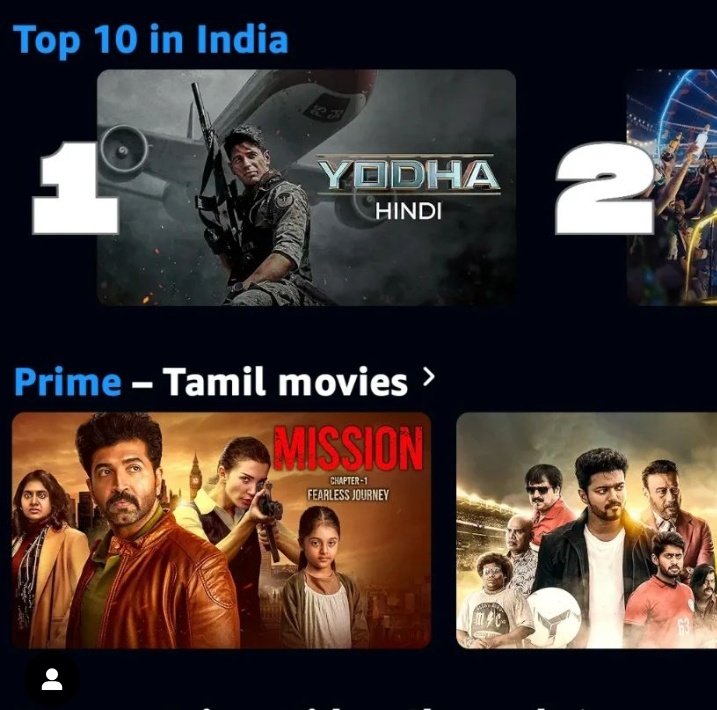 Trending number 1 in India.. 
Beaten much hyped #Aavesham 
#Yodha #YodhaonPrime