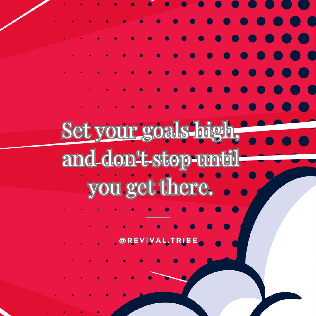 Set your goals high, and don't stop until you get there. #goalsetting #ambition #reachforthestars #success #determination #limitless #nolimits #revivaltribe #discipline #goals #happy #staydetermined #yougotthis