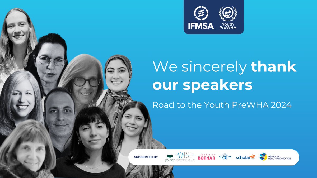 The 12th Youth Pre World Health Assembly (Youth PreWHA) 2024 has officially begun! A big thank you to our incredible speaker for kickstarting this journey with inspiring words during the Road towards sessions. Let's pave the way for impactful sessions ahead! #YouthPreWHA