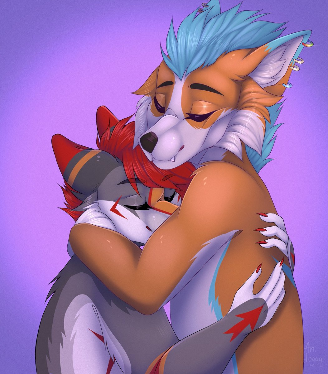 Hugs - the best emotional support 🤗😍♥️

🎨 Art by Angry_doggg (FurAffinity)