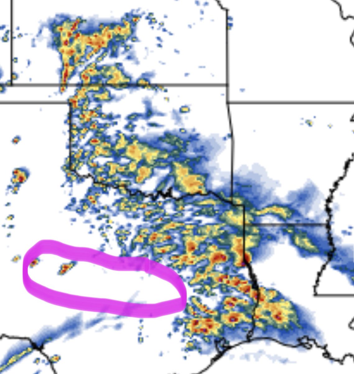 I am considering a central Texas storm chase this afternoon/evening for gorilla hail and isolated #tornado threat. But due to some lingering fatigue, I am trying to figure out how to make this an easy in and out with the Dominator Fore. Two days in a row of lower tornado…