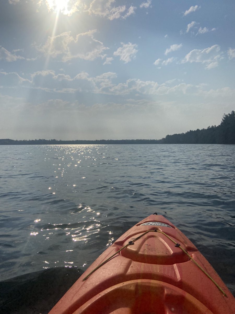 Sunday morning kayak into the sparkly water