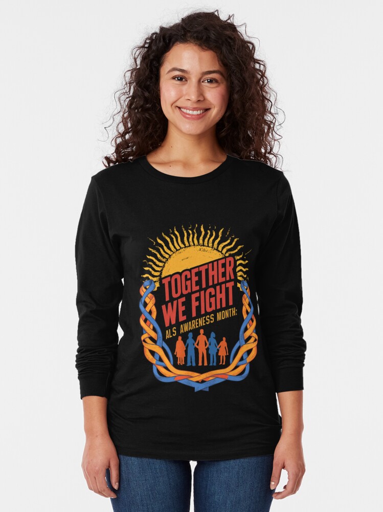 🎗️ Stand together against ALS! 🎗️

Introducing our exclusive 'Together We Fight: ALS Awareness Month' shirts! 
Join the movement, raise awareness, and show your support. Get yours now!
#ALSawareness #TogetherWeFight #HopeInAction #StandWithALS #RaiseAwareness