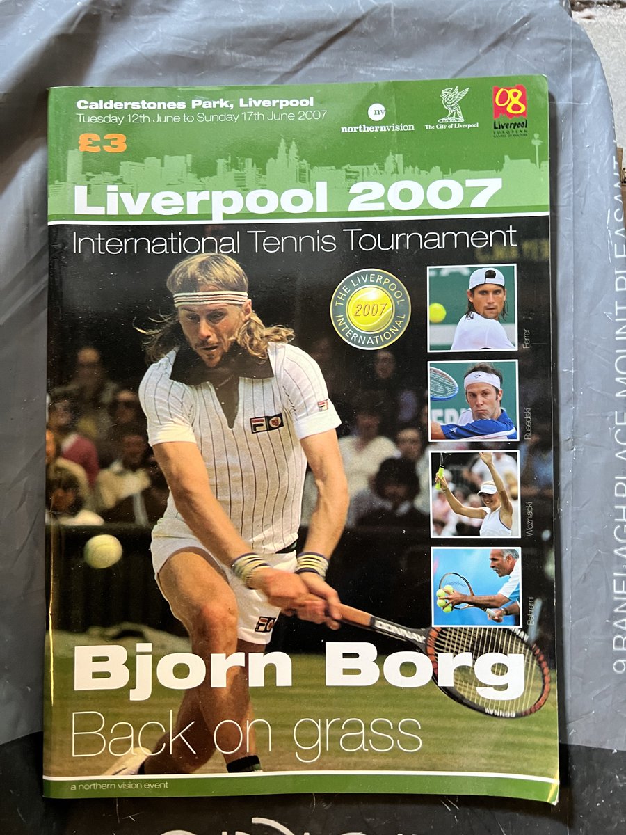 Loft Finds. Bjorn Borg. Liverpool. 2007. Borg was supposed to play in Liverpool but couldn’t after being bitten by his neighbour’s dog at a family barbecue! His visit, in 2007, was billed as his first match back on grass in the UK since losing the epic 1981 Wimbledon final to…