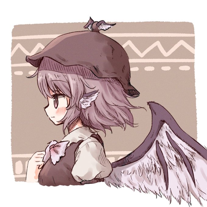 「brown headwear white wings」 illustration images(Latest)