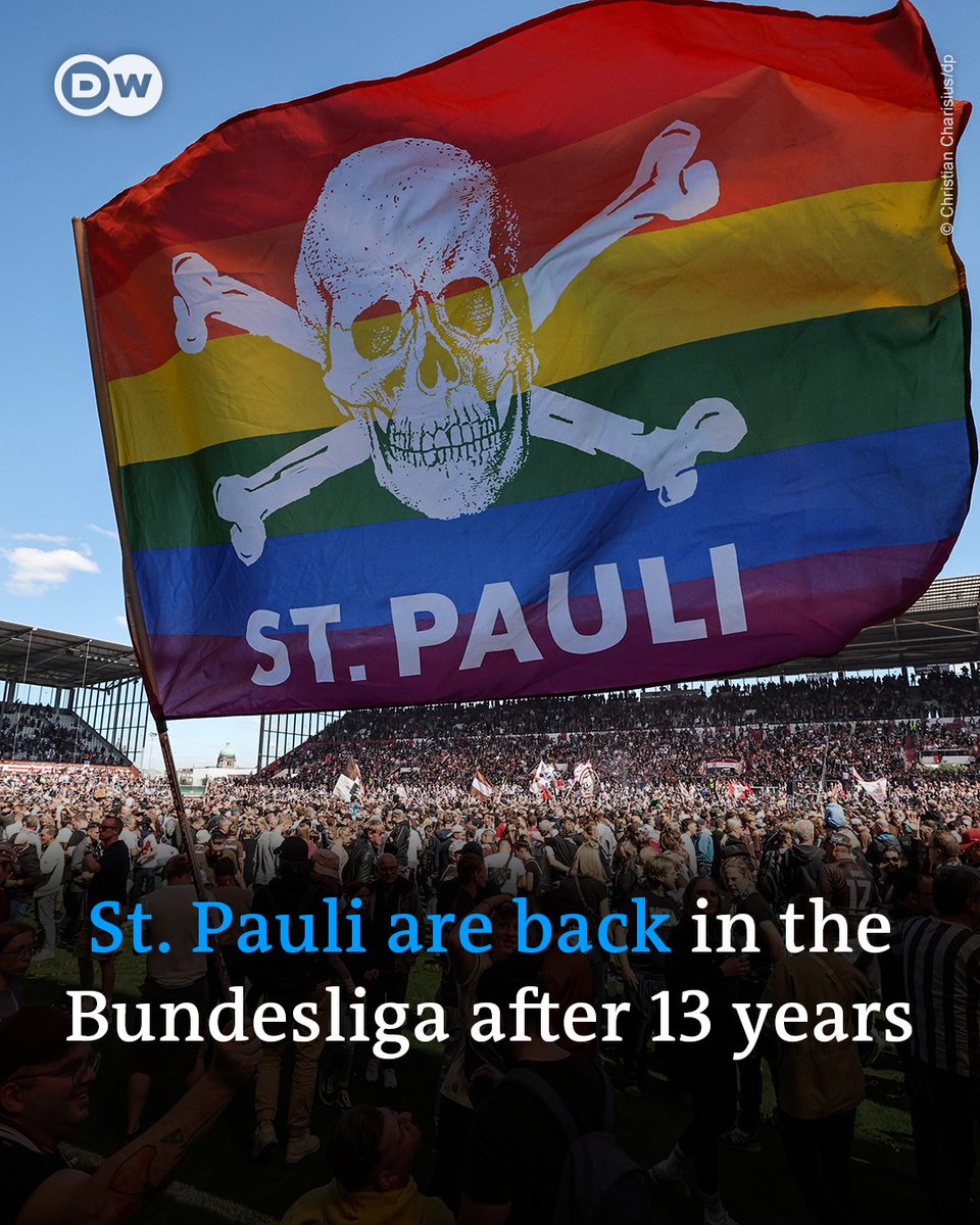 DW Sports (@dw_sports) on Twitter photo If you think you've seen passionate fans in the Bundesliga so far, buckle up for a whole new level next season 😋
Welcome back to the Bundesliga <a href="/fcstpauli/">FC St. Pauli</a> 👏 If you think you've seen passionate fans in the Bundesliga so far, buckle up for a whole new level next season 😋
Welcome back to the Bundesliga <a href="/fcstpauli/">FC St. Pauli</a> 👏