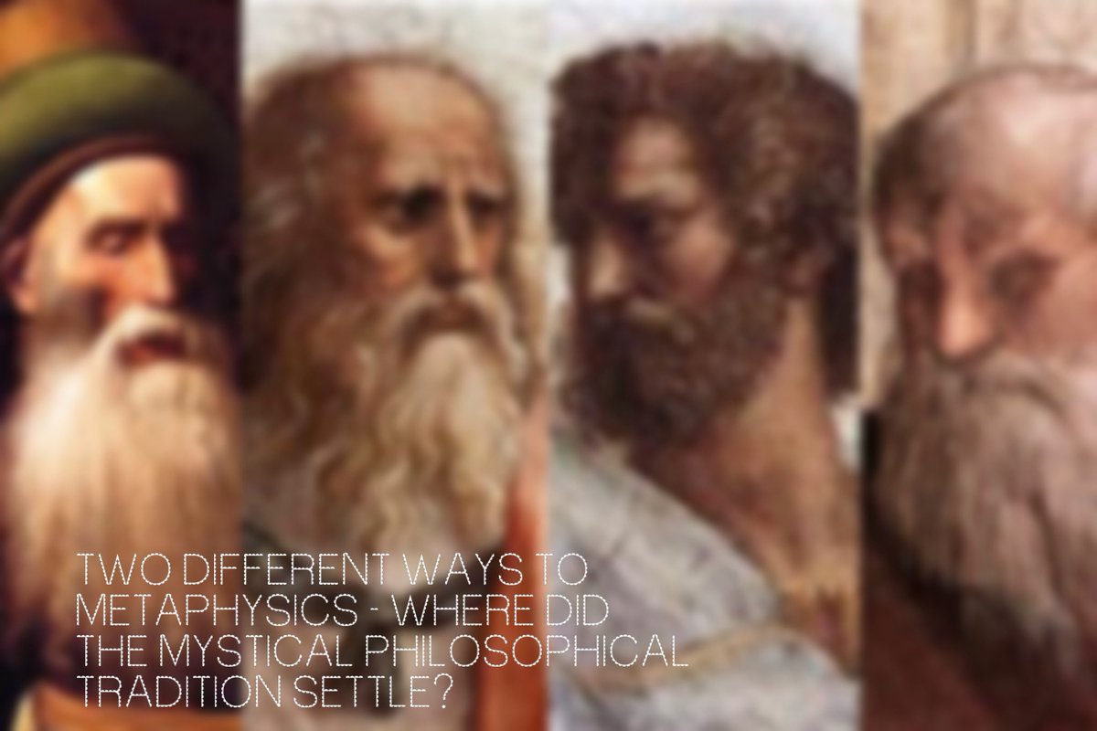 🧵| A basic difference b/w Plato’s & Aristotle’s approach to Metaphysics & Mystical Islamic Tradition:

Aristotle was the man of common-sense for this reason his approach to metaphysics is commonsensical. Therefore, he starts with what he perceives and gradually goes upwards