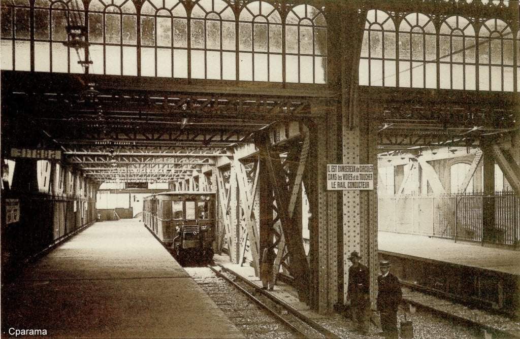Métro gare d'Austerlitz. 1906. Paris