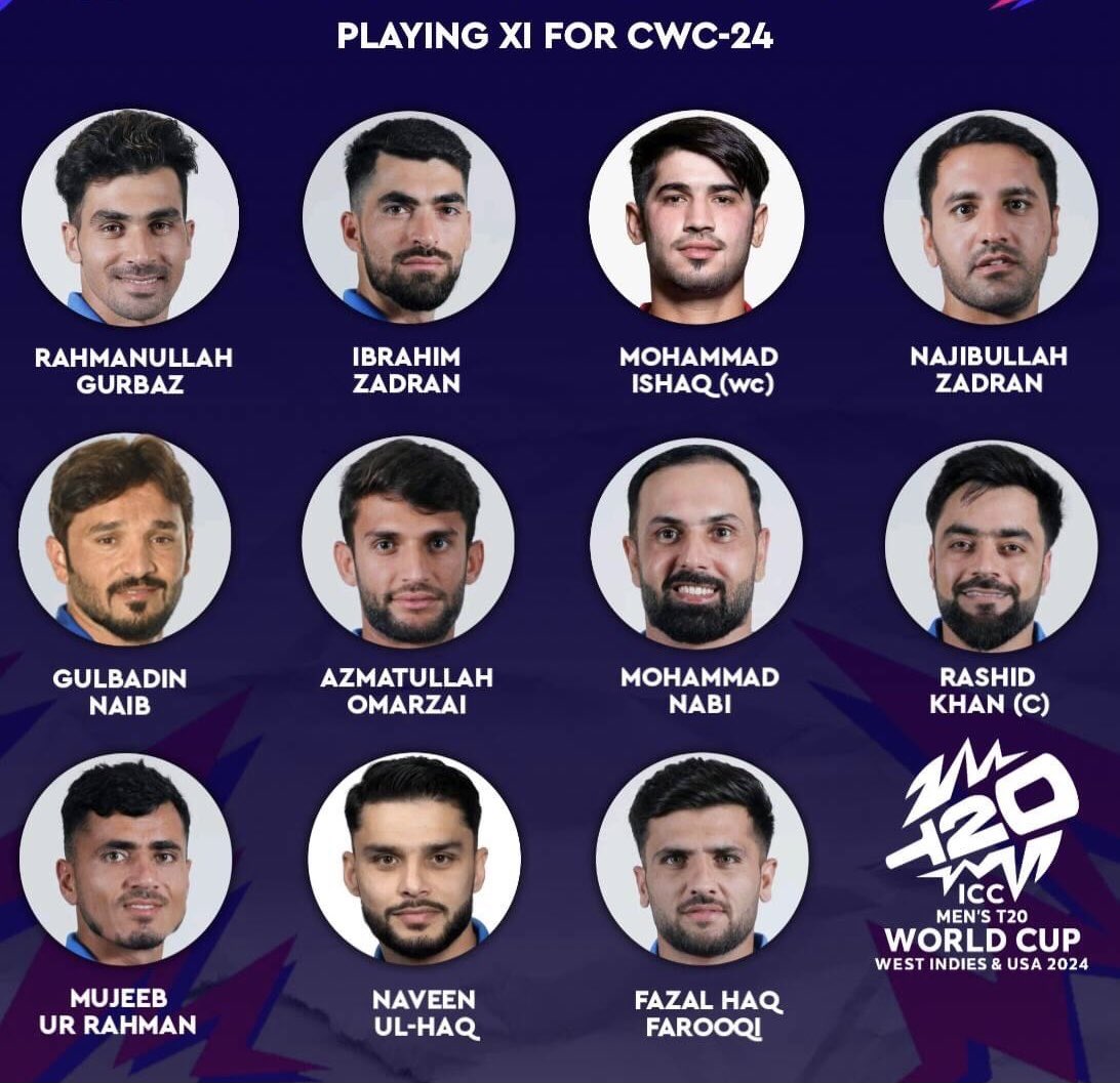 A strong eleven-member team is playing for Afghanistan in the World Cup.
Can they make it to the Super Eight? 💬

#CWC2024 | #AfghanAtalan