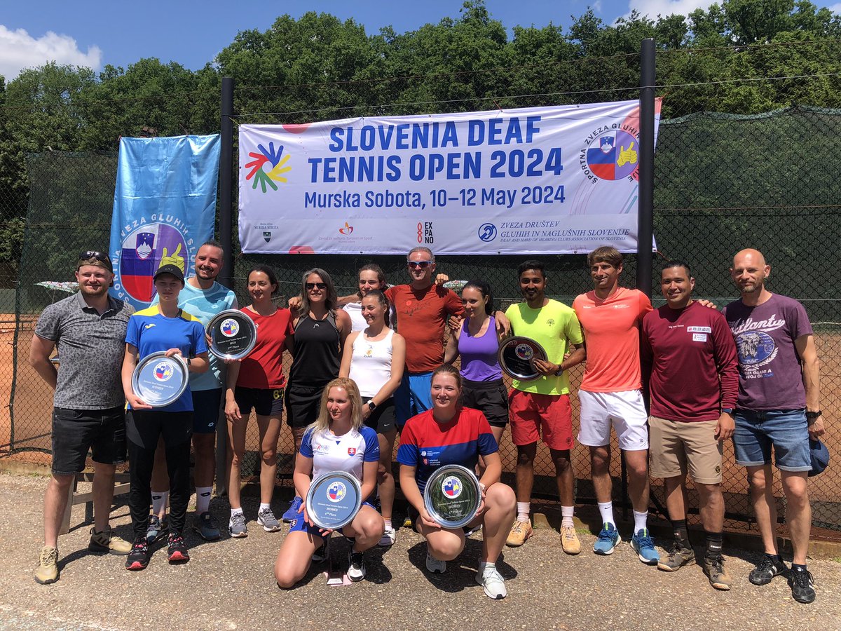 最終日コンソレ決勝は初戦敗れた相手に7-6(1) 6-2で勝利することができました！！
会場や選手も素晴らしい大会でした🇸🇮😌

日本からも多くのご声援ありがとうございます🇯🇵🙏🏽
次の出場は未定ですが2025年の東京デフリンピックへ向けて引き続きご声援よろしくお願い申し上げます🙇🏼