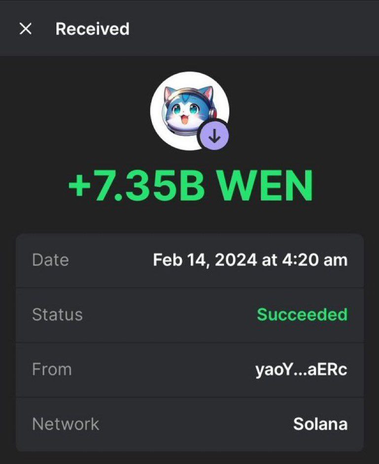 Sending some $WEN to first 1200 wallets in the comments !!

Drop your $SOL address 👇🏻

Like, Follow & RT

Check your wallet in 24 hours ⏰
