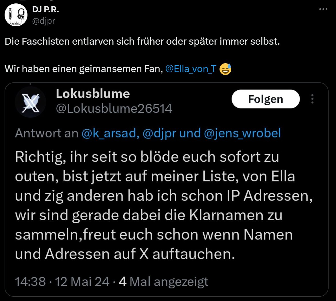 Das muss krankhaft sein, wenn man selbst in einer harmlosen Aussage die 'Faschisten' erkannt haben will! 

Vielleicht Nebenwirkung der Impfung?